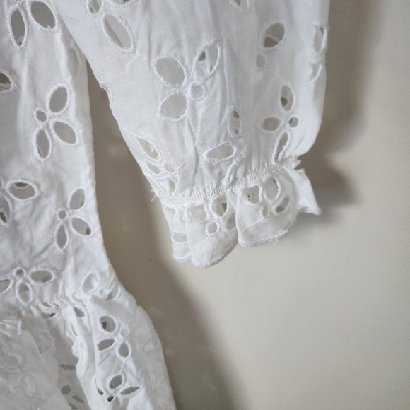 J. Crew White Eyelet Mini Dress - Picture 7 of 15